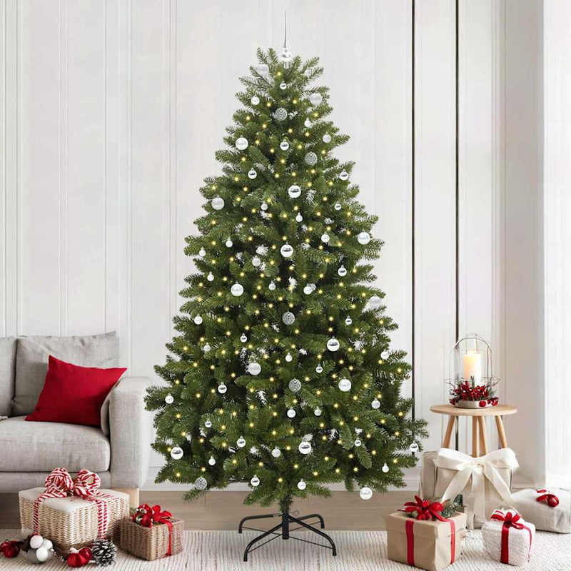 Load image into Gallery viewer, Vidaxl kunstkerstboom met 300 led groen 240 cm pvc en metaal
