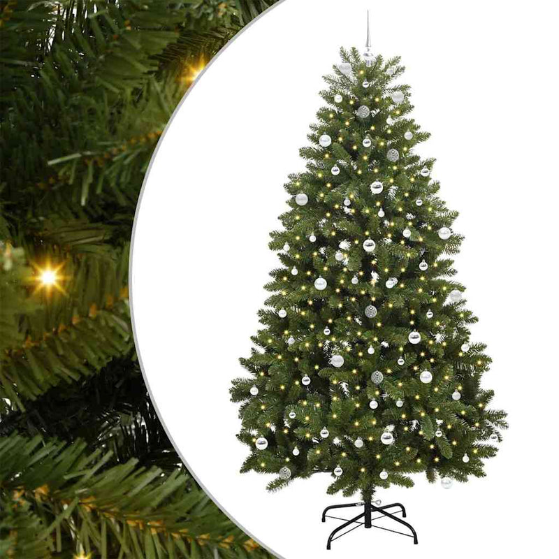 Load image into Gallery viewer, Vidaxl kunstkerstboom met 300 led groen 240 cm pvc en metaal
