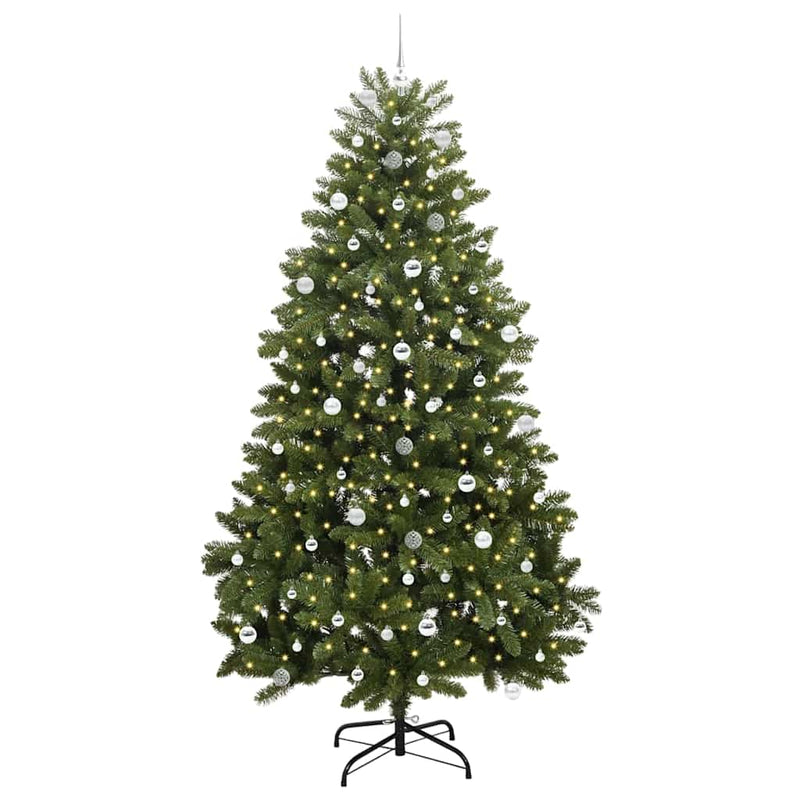 Load image into Gallery viewer, Vidaxl kunstkerstboom met 300 led groen 240 cm pvc en metaal
