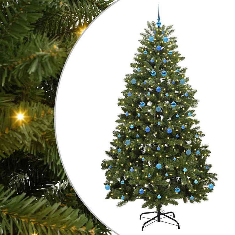 Load image into Gallery viewer, Vidaxl kunstkerstboom met 300 led groen 240 cm pvc en metaal
