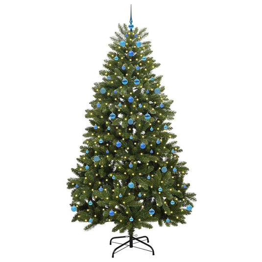 Vidaxl kunstkerstboom met 300 led groen 240 cm pvc en metaal