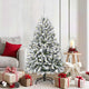 Vidaxl kunstkerstboom met 150 led groen en wit 150 cm pvc en metaal