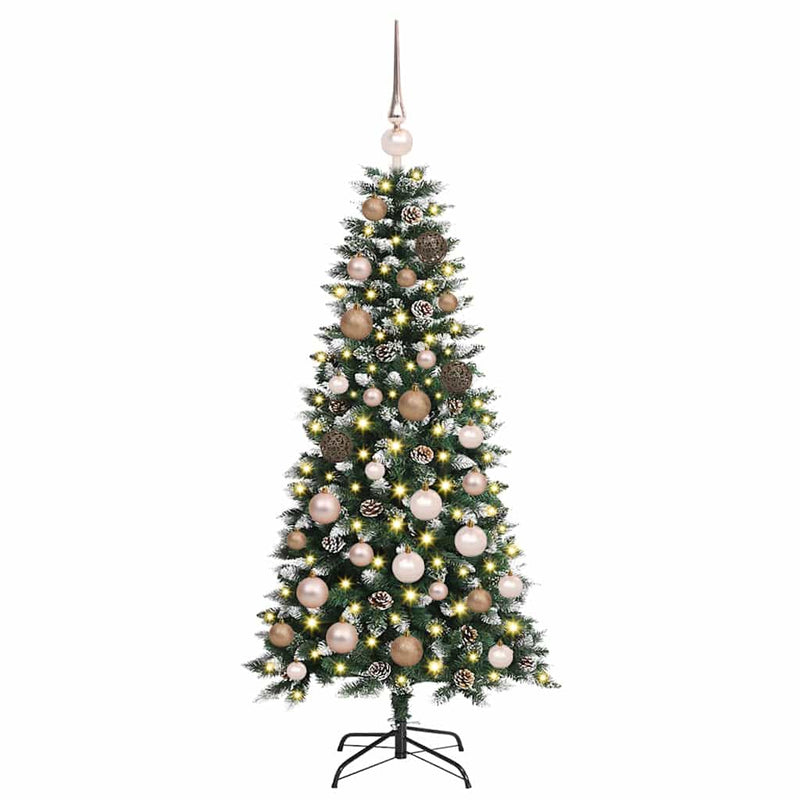 Load image into Gallery viewer, Vidaxl kunstkerstboom met 150 led groen 120 cm pvc en plastic en staal
