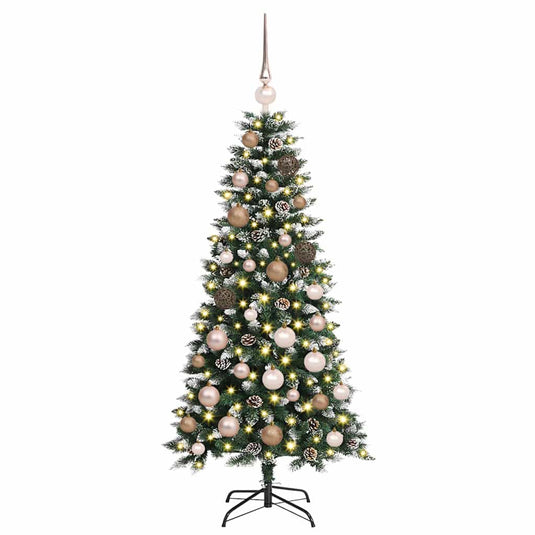 Vidaxl kunstkerstboom met 150 led groen 120 cm pvc en plastic en staal