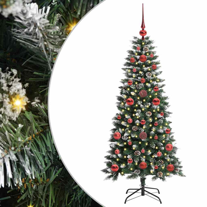 Load image into Gallery viewer, Vidaxl kunstkerstboom met 150 led groen 120 cm pvc en plastic en staal

