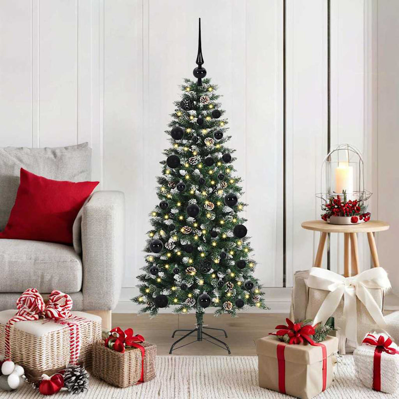 Load image into Gallery viewer, Vidaxl kunstkerstboom met 150 led groen 120 cm pvc en plastic en staal
