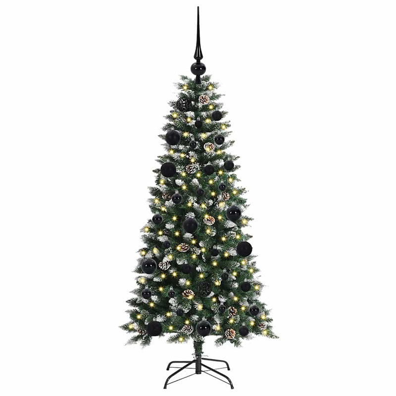 Load image into Gallery viewer, Vidaxl kunstkerstboom met 150 led groen 120 cm pvc en plastic en staal
