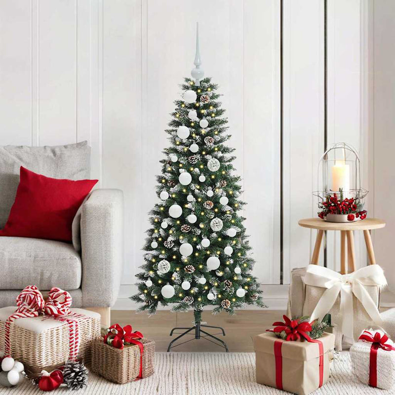 Load image into Gallery viewer, Vidaxl kunstkerstboom met 150 led groen 120 cm pvc en plastic en staal
