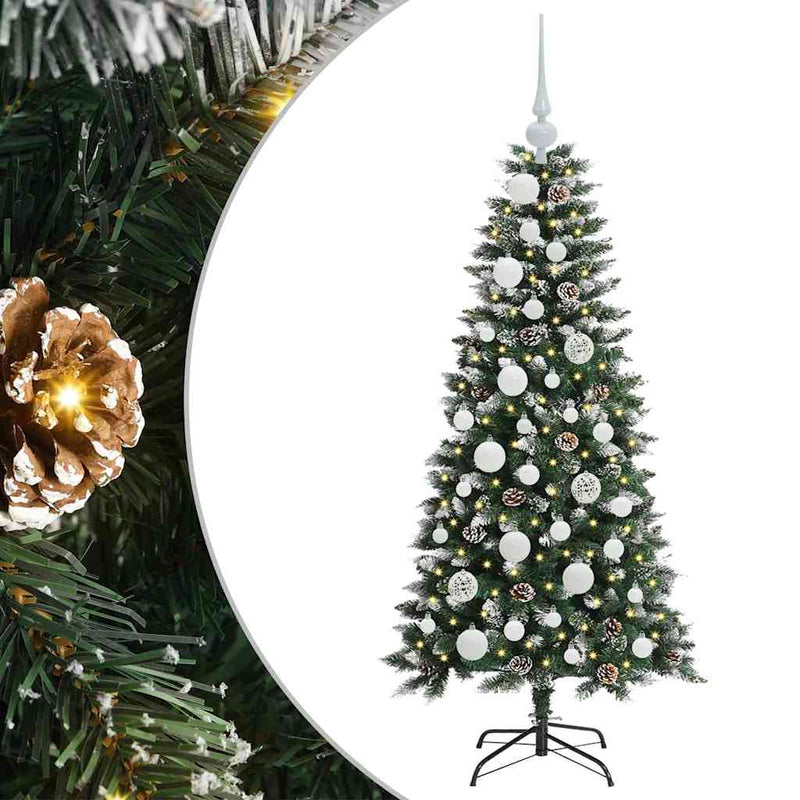 Load image into Gallery viewer, Vidaxl kunstkerstboom met 150 led groen 120 cm pvc en plastic en staal
