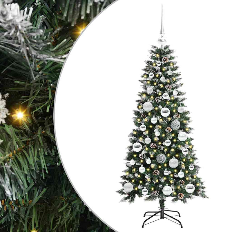 Load image into Gallery viewer, Vidaxl kunstkerstboom met 150 led groen 120 cm pvc en plastic en staal
