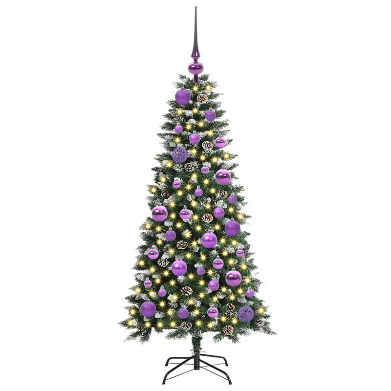 Load image into Gallery viewer, Vidaxl kunstkerstboom met 150 led groen 120 cm pvc en plastic en staal
