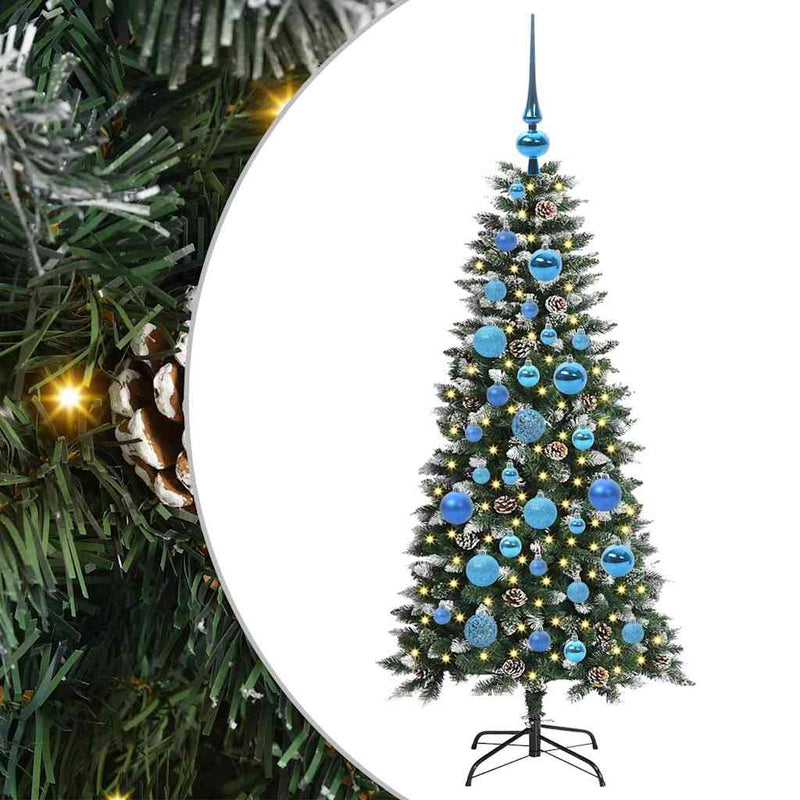 Load image into Gallery viewer, Vidaxl kunstkerstboom met 150 led groen 120 cm pvc en plastic en staal
