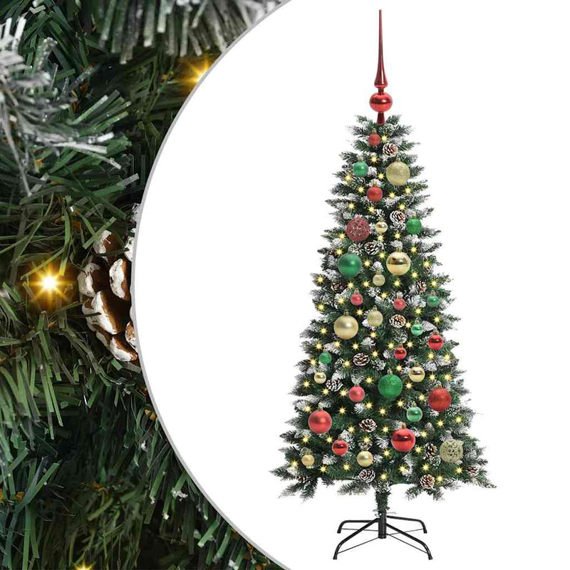 Load image into Gallery viewer, Vidaxl kunstkerstboom met 150 led groen 120 cm pvc en plastic en staal
