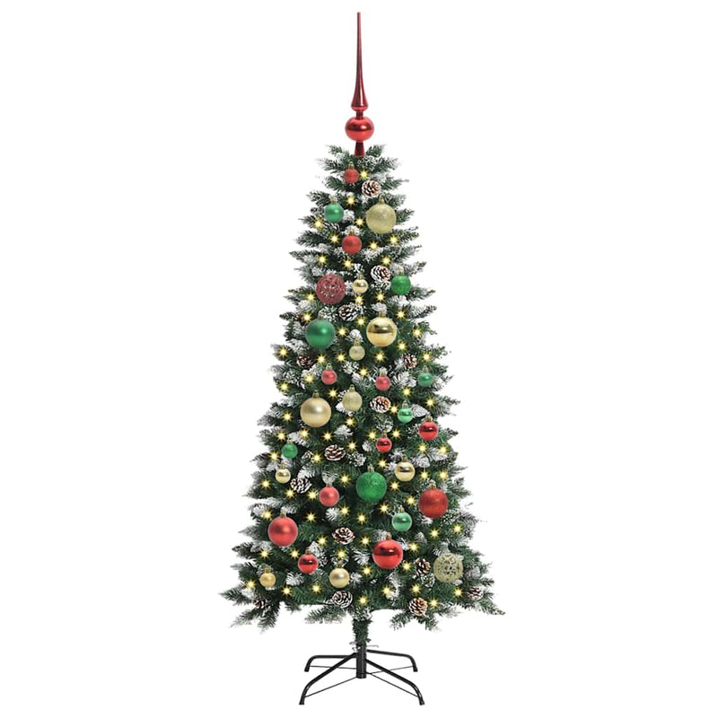 Load image into Gallery viewer, Vidaxl kunstkerstboom met 150 led groen 120 cm pvc en plastic en staal
