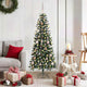 Vidaxl kunstkerstboom met 150 led groen 150 cm pvc en plastic en staal