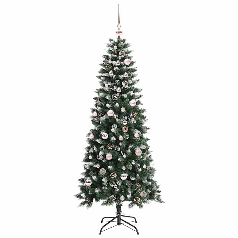 Load image into Gallery viewer, Vidaxl kunstkerstboom met 150 led groen 150 cm pvc en plastic en staal
