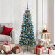 Vidaxl kunstkerstboom met 150 led groen 150 cm pvc en plastic en staal