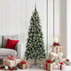 Vidaxl kunstkerstboom met 300 led groen 180 cm pvc en plastic en staal