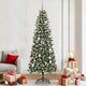 Vidaxl kunstkerstboom met 300 led groen 210 cm pvc en plastic en staal