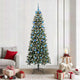Vidaxl kunstkerstboom met 300 led groen 210 cm pvc en plastic en staal