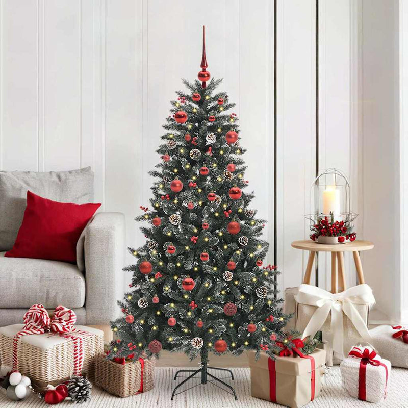 Load image into Gallery viewer, Vidaxl kunstkerstboom met 150 led groen 150 cm pvc en plastic en staal
