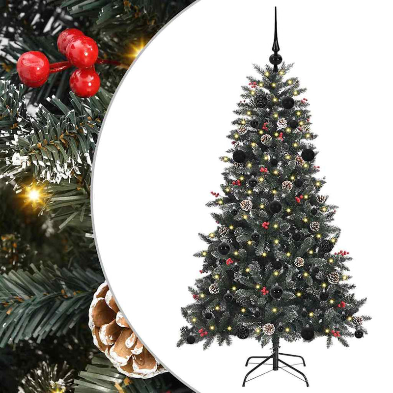 Load image into Gallery viewer, Vidaxl kunstkerstboom met 150 led groen 150 cm pvc en plastic en staal

