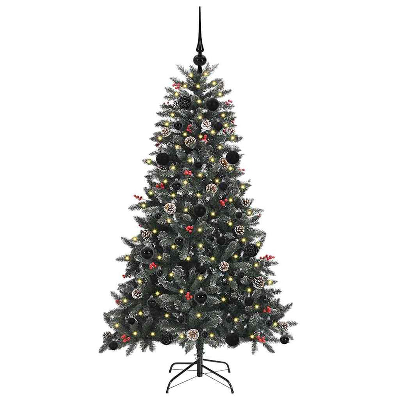 Load image into Gallery viewer, Vidaxl kunstkerstboom met 150 led groen 150 cm pvc en plastic en staal
