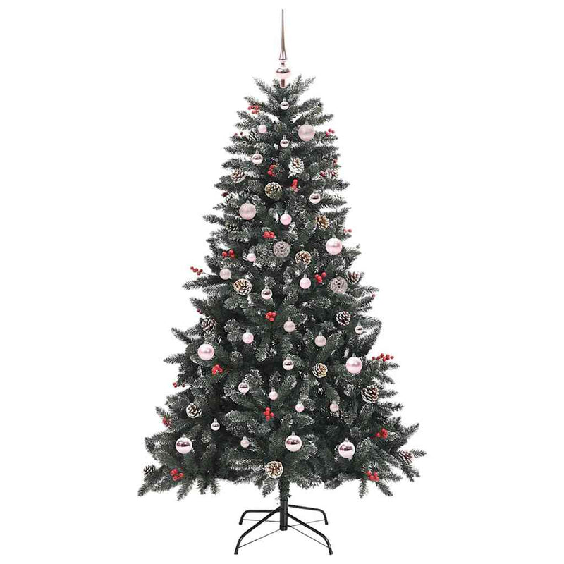 Load image into Gallery viewer, Vidaxl kunstkerstboom met 150 led groen 150 cm pvc en plastic en staal
