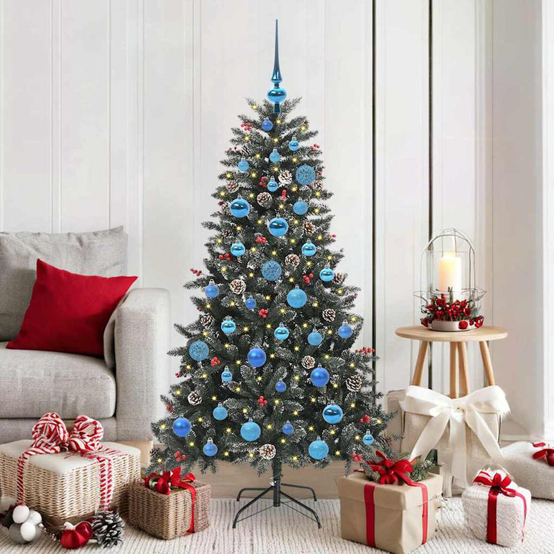 Load image into Gallery viewer, Vidaxl kunstkerstboom met 150 led groen 150 cm pvc en plastic en staal
