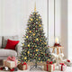 Vidaxl kunstkerstboom met 300 led groen 180 cm pvc en plastic en staal