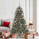 Vidaxl kunstkerstboom met 300 led groen 180 cm pvc en plastic en staal
