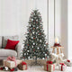 Vidaxl kunstkerstboom met 300 led groen 180 cm pvc en plastic en staal
