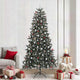 Vidaxl kunstkerstboom met 300 led groen 240 cm pvc en plastic en staal