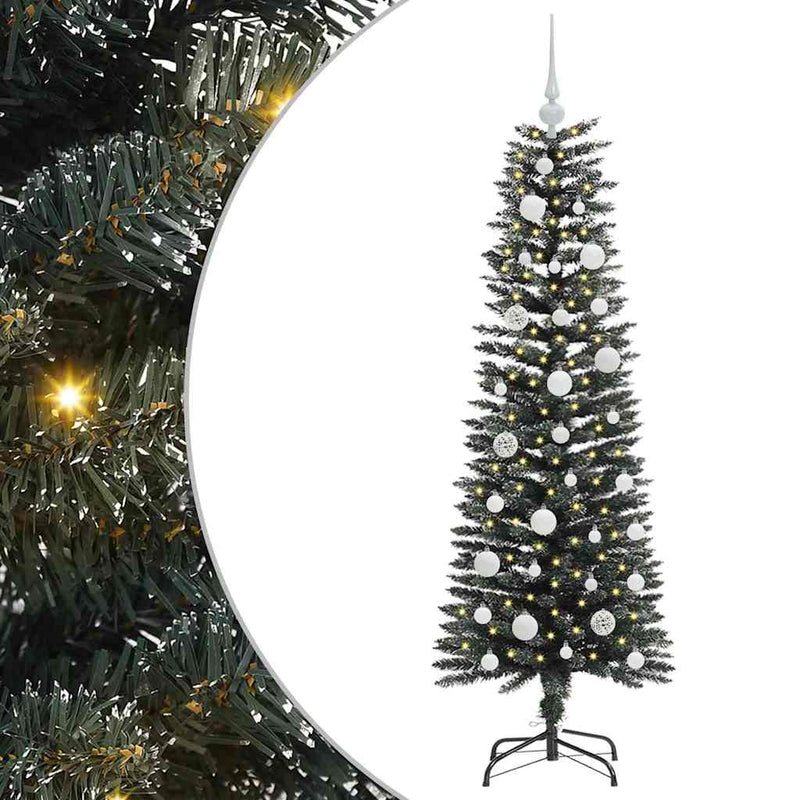 Load image into Gallery viewer, Vidaxl kunstkerstboom met 150 led groen 120 cm pvc en plastic en staal
