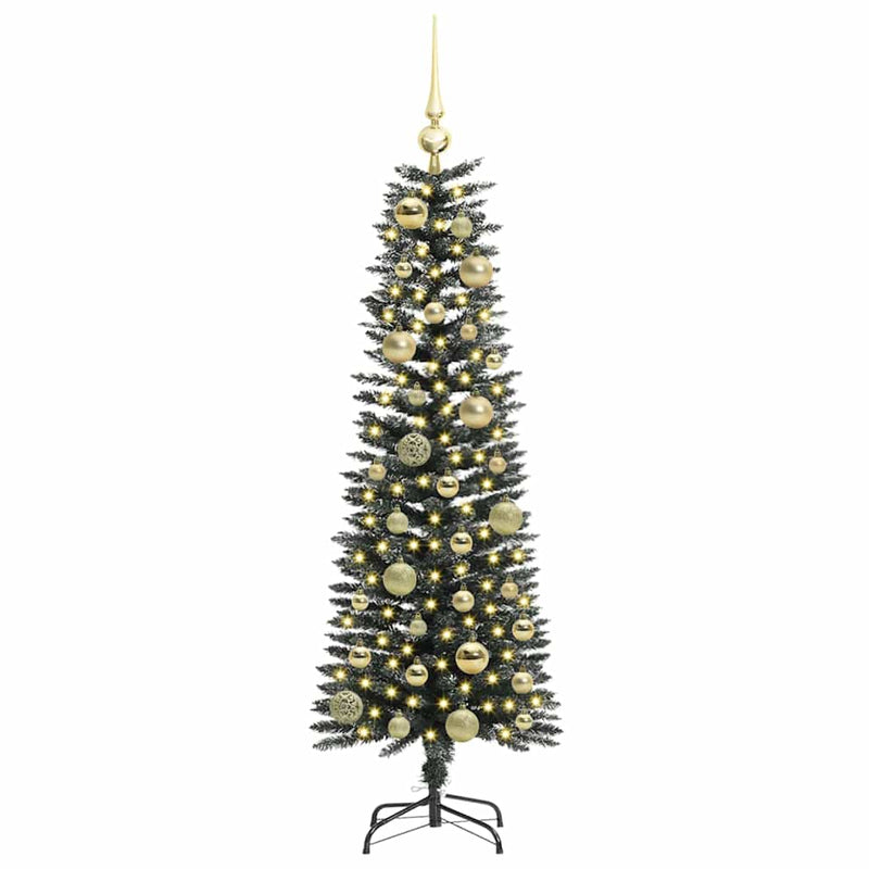 Load image into Gallery viewer, Vidaxl kunstkerstboom met 150 led groen 120 cm pvc en plastic en staal
