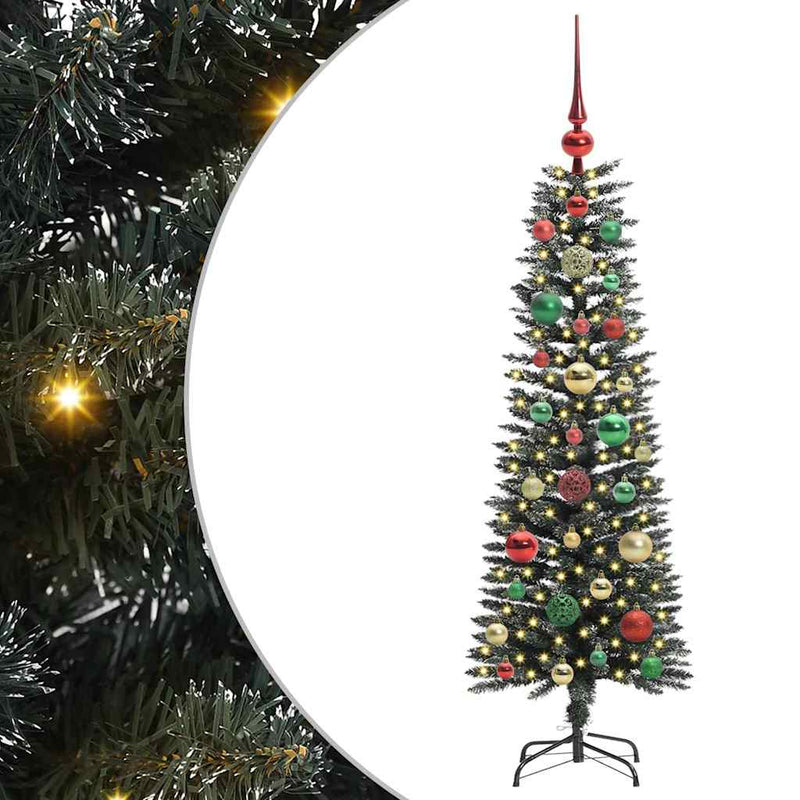 Load image into Gallery viewer, Vidaxl kunstkerstboom met 150 led groen 120 cm pvc en plastic en staal
