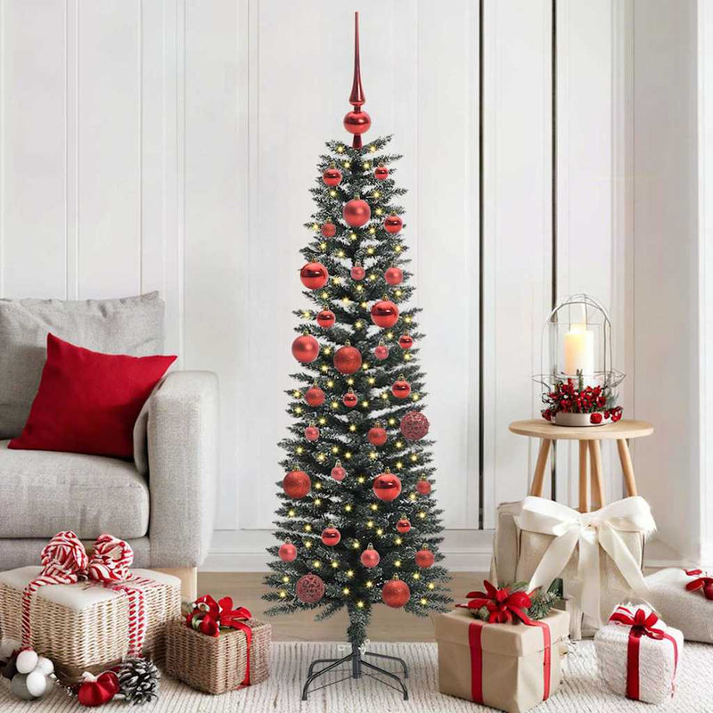 Load image into Gallery viewer, Vidaxl kunstkerstboom met 150 led groen 150 cm pvc en plastic en staal
