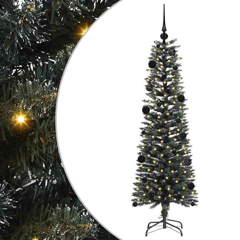 Load image into Gallery viewer, Vidaxl kunstkerstboom met 150 led groen 150 cm pvc en plastic en staal
