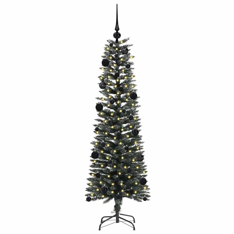 Load image into Gallery viewer, Vidaxl kunstkerstboom met 150 led groen 150 cm pvc en plastic en staal
