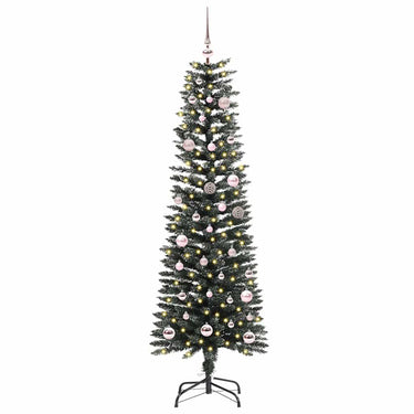 Vidaxl kunstkerstboom met 150 led groen 150 cm pvc en plastic en staal