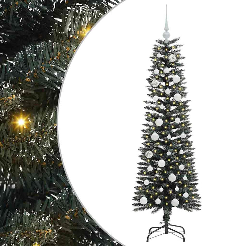 Load image into Gallery viewer, Vidaxl kunstkerstboom met 150 led groen 150 cm pvc en plastic en staal
