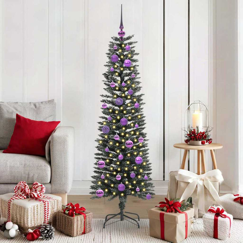 Load image into Gallery viewer, Vidaxl kunstkerstboom met 150 led groen 150 cm pvc en plastic en staal
