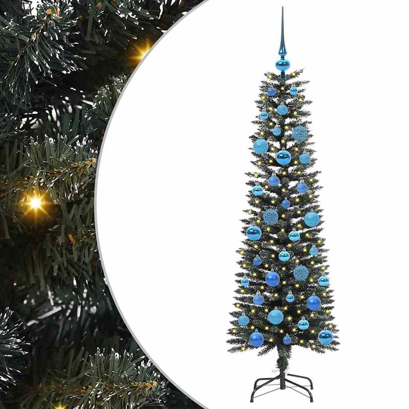Load image into Gallery viewer, Vidaxl kunstkerstboom met 150 led groen 150 cm pvc en plastic en staal
