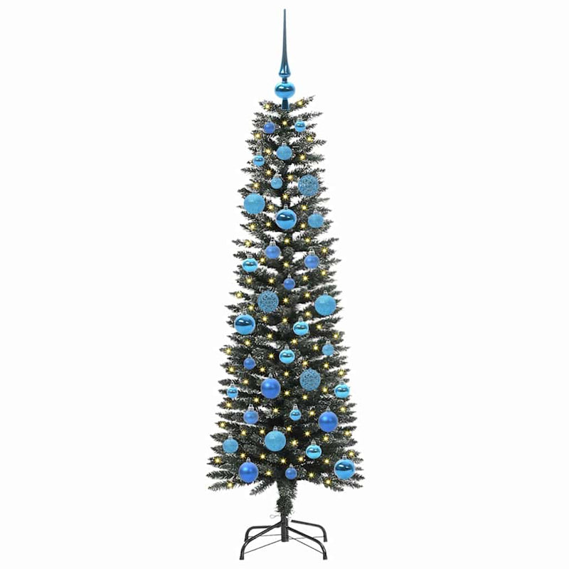 Load image into Gallery viewer, Vidaxl kunstkerstboom met 150 led groen 150 cm pvc en plastic en staal
