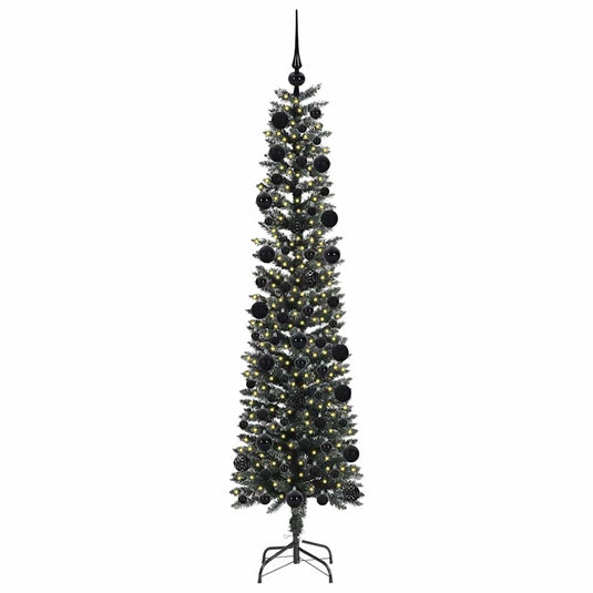 Vidaxl kunstkerstboom met 300 led groen 210 cm pvc en plastic en staal