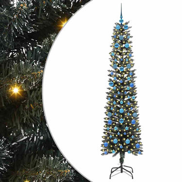 Vidaxl kunstkerstboom met 300 led groen 210 cm pvc en plastic en staal