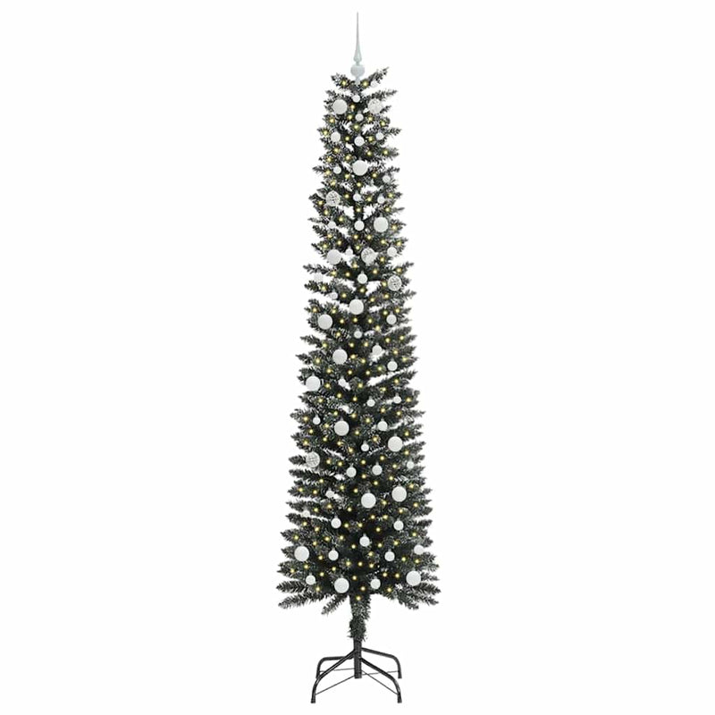 Load image into Gallery viewer, Vidaxl kunstkerstboom met 300 led groen 240 cm pvc en plastic en staal
