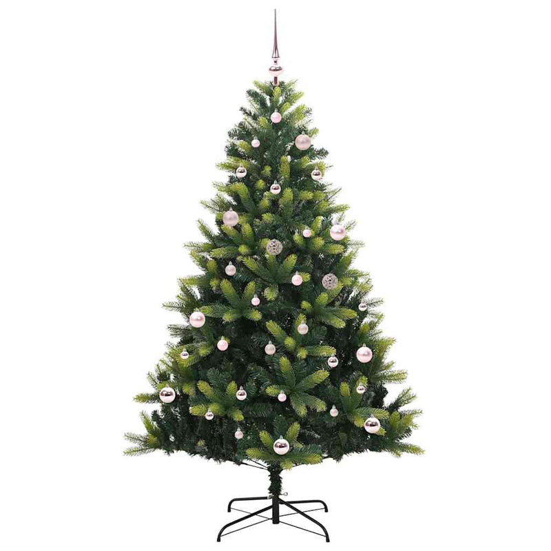 Load image into Gallery viewer, Vidaxl kunstkerstboom met scharnier 150 leds groen 150 cm pvc en pe
