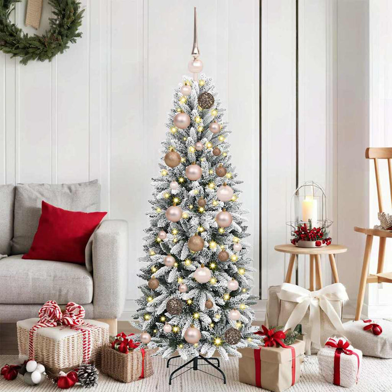 Load image into Gallery viewer, Vidaxl kunstkerstboom wit 120 cm pvc en plastic en staal en pe
