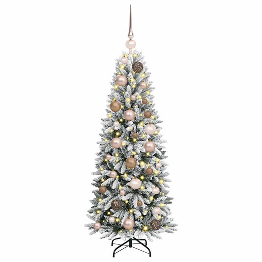 Vidaxl kunstkerstboom wit 120 cm pvc en plastic en staal en pe